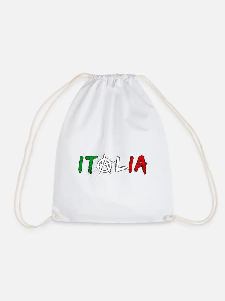 Italia Anarchie - Turnbeutel - Weiß