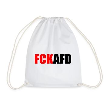 Fck afd - Turnbeutel - Weiß - Vorne