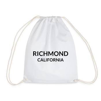 Richmond California USA - Drawstring Bag - white - Front