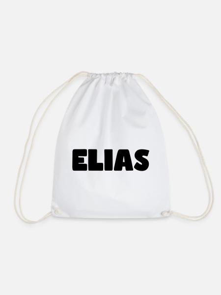 Elias Name - Turnbeutel - Weiß