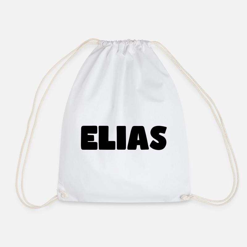 Elias Name - Turnbeutel - Weiß