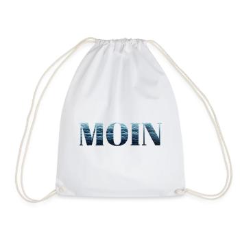 MOIN & Moinsen from the north. In Northern Germany - Drawstring Bag - white - Front
