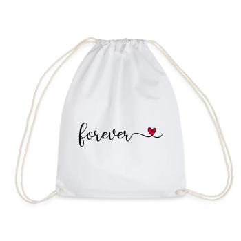 Pour toujours - Sac de sport léger - blanc - Devant