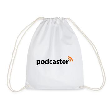Podcaster - Turnbeutel - Weiß - Vorne