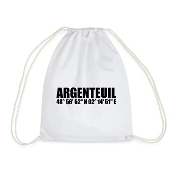 Argenteuil Koordinaten - Turnbeutel - Weiß - Vorne