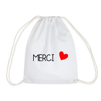 MAÎTRESSE. MAITRE. MERCI. MERCI MAÎTRESSE - Sac de sport léger - blanc - Devant