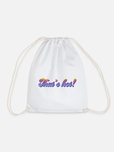 That’s hot! – Retro Gradient Style - Turnbeutel - Weiß