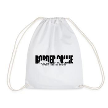 CHIEN DE TRAVAIL DE BORDER COLLIE Wilsigns Dog Dog - Sac de sport léger - blanc - Devant