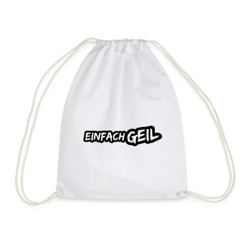 Just crazy - Drawstring Bag - white - Front