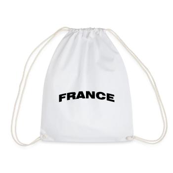 Frankreich - Turnbeutel - Weiß - Vorne