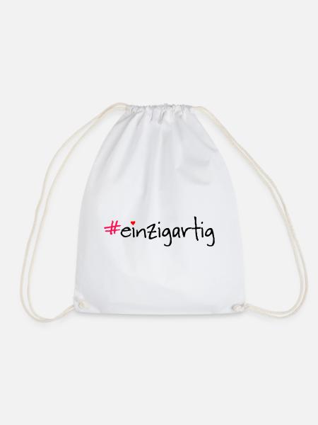 #einzigartig - Turnbeutel - Weiß