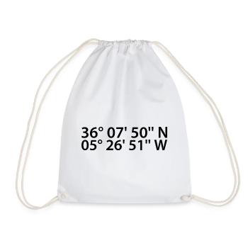 Coordonnées d’Algésiras - Sac de sport léger - blanc - Devant