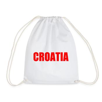 Kroatien - Turnbeutel - Weiß - Vorne