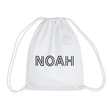 Noah - Drawstring Bag - white - Front