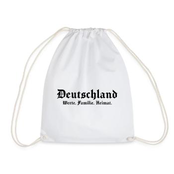 Germany Values Family Home Germans - Drawstring Bag - white - Front