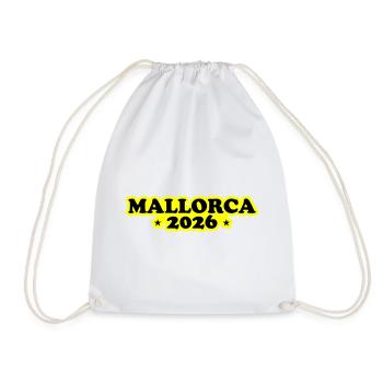 Mallorca 2026 - Drawstring Bag - white - Front