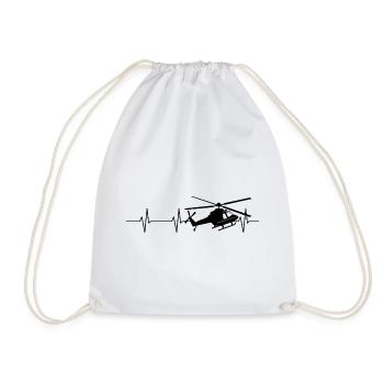 Helicopter Heartbeat Helicopter - Sac de sport léger - blanc - Devant