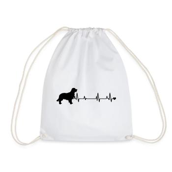 Chien - Sac de sport léger - blanc - Devant