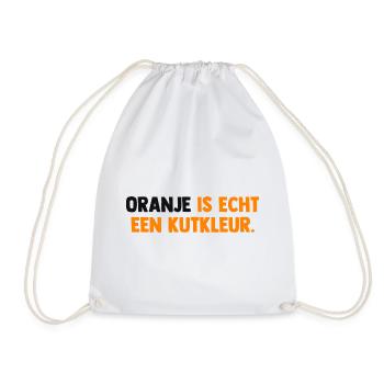 Oranje is echt een Kutkleur - Nederland - Niederla - Turnbeutel - Weiß - Vorne