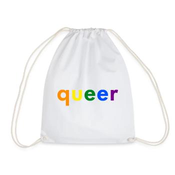 Queer Simple - Turnbeutel - Weiß - Vorne