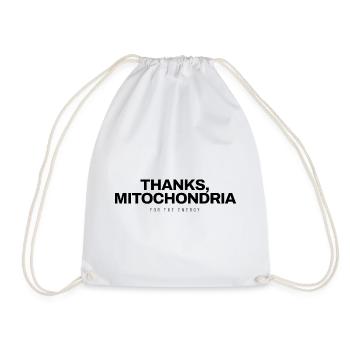 Biologie - Thanks Mitochondria - Wissenschaft - Turnbeutel - Weiß - Vorne