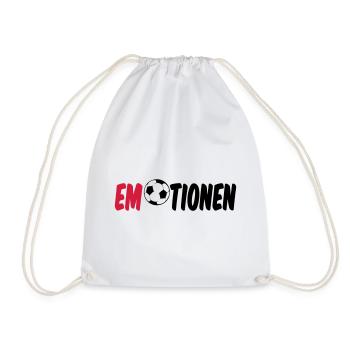Emotionen (Fußball) Geschenk - Turnbeutel - Weiß - Vorne