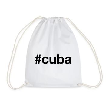 KUBA Cuba Hashtag - Turnbeutel - Weiß - Vorne