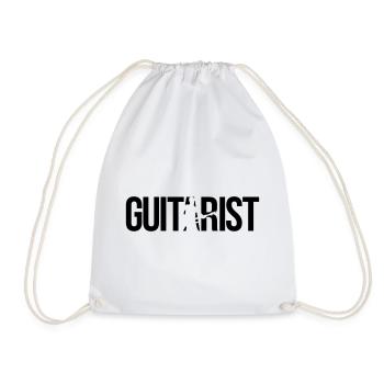 guitarist - Drawstring Bag - white - Front