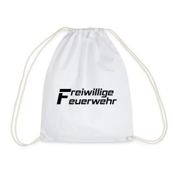 Freiwillige Feuerwehr Schwarz - Turnbeutel - Weiß - Vorne