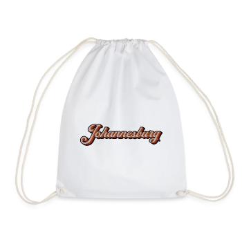 Johannesburg Retro Script - Turnbeutel - Weiß - Vorne