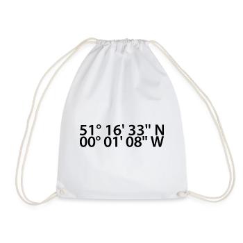 Maidstone coordinates - Drawstring Bag - white - Front