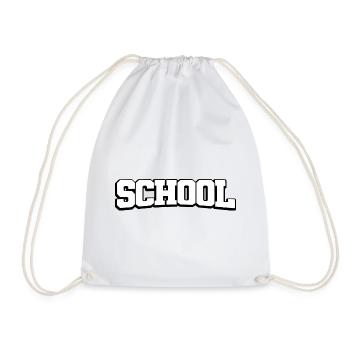 École - Le design de l’école dans le design du lycée - Sac de sport léger - blanc - Devant