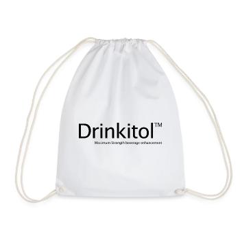Drink Drug Drinkitol Drink It All Drink - Drawstring Bag - white - Front