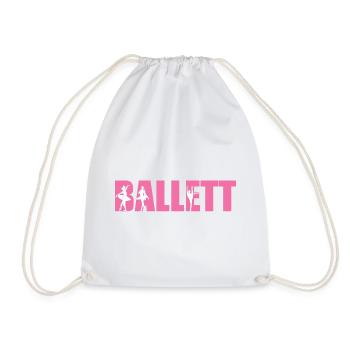 Ballet Dance Ballet Dancer Ballerina Gift - Drawstring Bag - white - Front