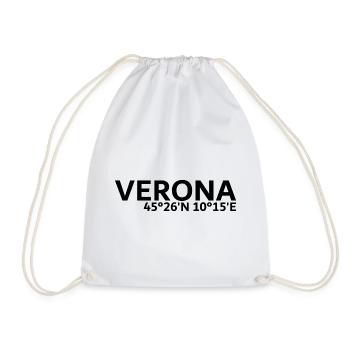 Coordonnées de Vérone - Sac de sport léger - blanc - Devant