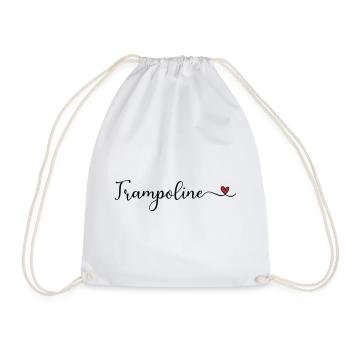 Trampolin - Turnbeutel - Weiß - Vorne