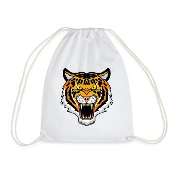 Bengal tiger - Drawstring Bag - white - Front