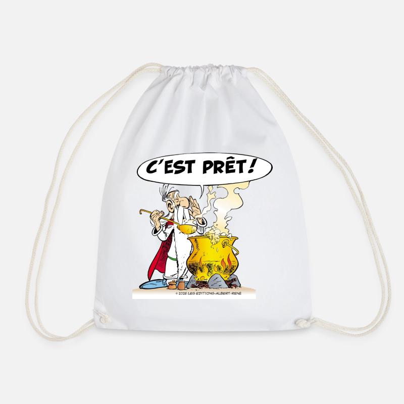 Asterix & Obelix - Miraculix magic potion potion - Drawstring Bag - white