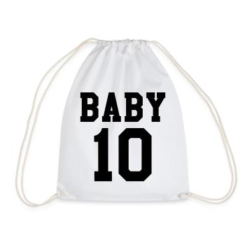 Baby 10 - Drawstring Bag - white - Front