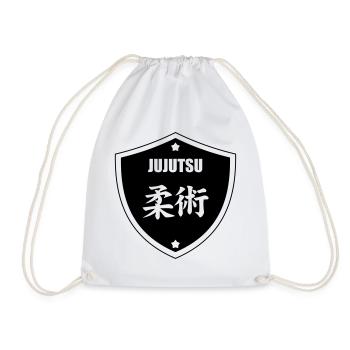 Jujutsu / Ju-jitsu / Jūjutsu / Kampfkünste / Kampf - Turnbeutel - Weiß - Vorne