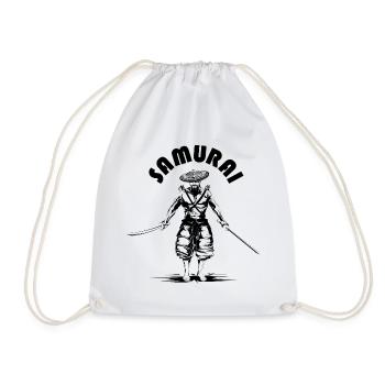 Samurai Zeichnung Skizze Symbol Illustration icon - Turnbeutel - Weiß - Vorne
