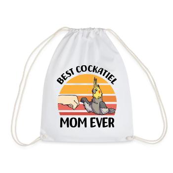 Cockatiel - Drawstring Bag - white - Front