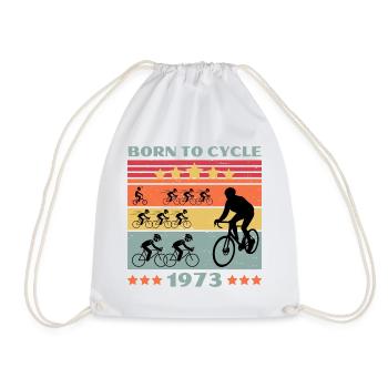 Passion vélo Born to Cycle 1973 - Sac de sport léger - blanc - Devant