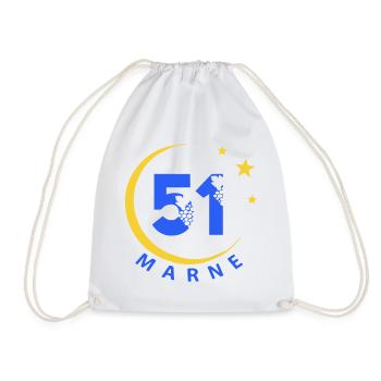 51 - Drawstring Bag - white - Front