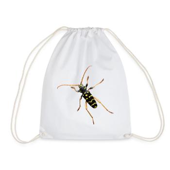 Cerf bélier en chêne - Sac de sport léger - blanc - Devant