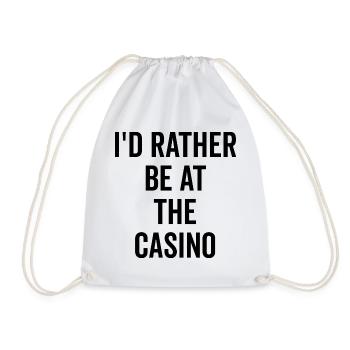 Je préfère être au casino - Sac de sport léger - blanc - Devant