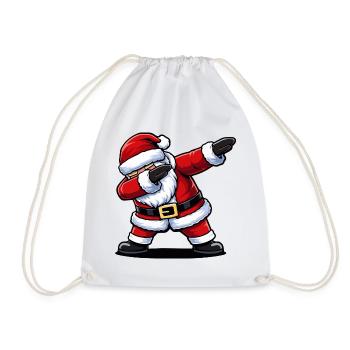 Das Weihnachtsmann-Maskottchen - Turnbeutel - Weiß - Vorne