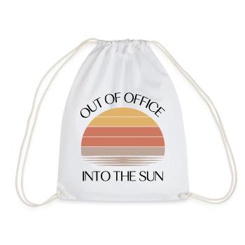 Vintage rétro de coucher de soleil de Out of the Office - Sac de sport léger - blanc - Devant