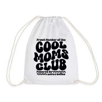 Cadeau des mamans pour la fête des mères - Club des mamans cool - Sac de sport léger - blanc - Devant