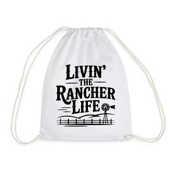 Das Leben als Rancher - Turnbeutel - Weiß - Vorne